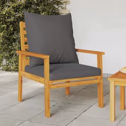 VidaXL 366376 outdoor bench Acacia wood, Fabric, Polyester