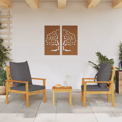 VidaXL 366376 outdoor bench Acacia wood, Fabric, Polyester