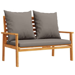 VidaXL 366379 outdoor bench Acacia wood, Fabric, Polyester