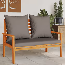 VidaXL 366379 outdoor bench Acacia wood, Fabric, Polyester