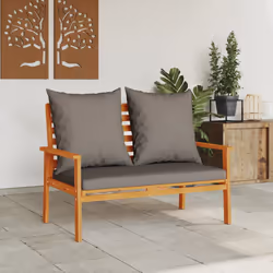 VidaXL 366379 outdoor bench Acacia wood, Fabric, Polyester