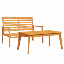 vidaXL Garden Set Outdoor Lounge Set Dining Table and Chair Solid Wood Acacia