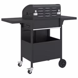 vidaXL Gas BBQ Grill with 4 Burners Gas Barbecue Black Powder-coated Steel - Additional view 4