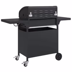 vidaXL Gas BBQ Grill with 5 Burners Gas Barbecue Black Powder-coated Steel - Additional view 4