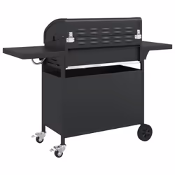 vidaXL Gas BBQ Grill with 7 Burners Gas Barbecue Black Powder-coated Steel - Additional view 4