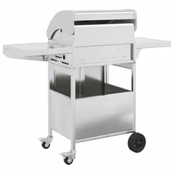 vidaXL Gas BBQ Grill with 4 Burners Gas Barbecue Grill Silver Stainless Steel - Additional view 4