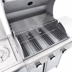 vidaXL Gas BBQ Grill with 4 Burners Gas Barbecue Grill Silver Stainless Steel - Additional view 8