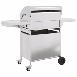 vidaXL Gas BBQ Grill with 5 Burners Gas Barbecue Grill Silver Stainless Steel - Additional view 4