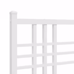 vidaXL Metal Bed Frame with Headboard Home Bed Base Bedstead Black 100x200 cm - white, 135x190 cm/with headboard & footboard - Additional view 6