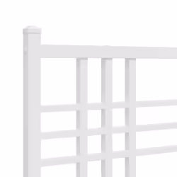 vidaXL Metal Bed Frame with Headboard Home Bed Base Bedstead Black 100x200 cm - white, 140x200 cm/with headboard & footboard - Additional view 6