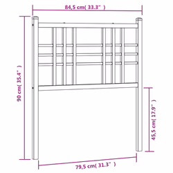 VidaXL 376403 headboard/footboard White - Additional view 5