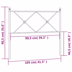 VidaXL 376531 headboard/footboard Black - Additional view 6