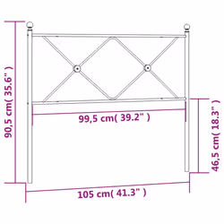 VidaXL 376532 headboard/footboard Black - Additional view 6
