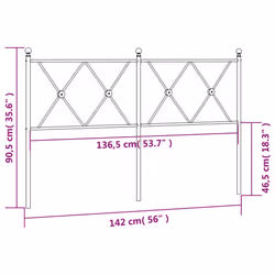VidaXL 376534 headboard/footboard Black - Additional view 6
