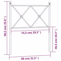 VidaXL 376577 headboard/footboard White - Additional view 6