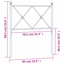 VidaXL 376578 headboard/footboard White - Additional view 6