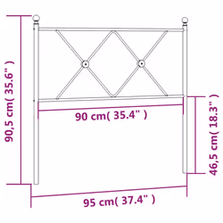 VidaXL 376582 headboard/footboard White - Additional view 6
