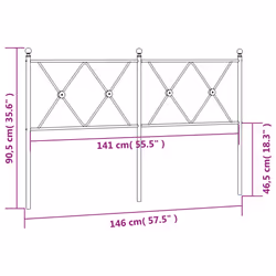 VidaXL 376586 headboard/footboard White - Additional view 6