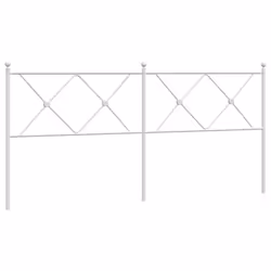VidaXL 376588, White, Steel, 193 cm, 1980 mm, 90.5 cm, 30 mm