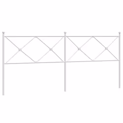 VidaXL 376589, White, Steel, 2 m, 2060 mm, 90.5 cm, 30 mm