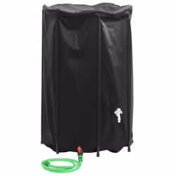 vidaXL Water Tank with Tap Foldable Water Container Water Storage 1000 L PVC
