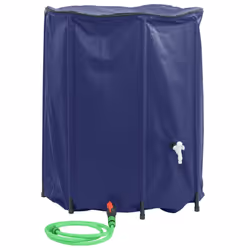 vidaXL Water Tank with Tap Foldable Water Container Water Storage 1250 L PVC