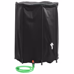 vidaXL Water Tank with Tap Foldable Water Container Water Storage 1350 L PVC