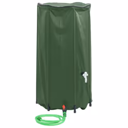 New Collapsible Rain Water Tank Storage with Garden Hose750/500/250LSelectable - green
