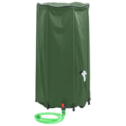 New Collapsible Rain Water Tank Storage with Garden Hose750/500/250LSelectable - green