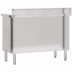 vidaXL Kitchen Work Table with Sliding Doors Food Prep Table Stainless Steel - Additional view 8