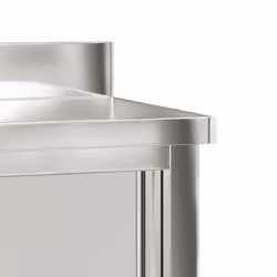 vidaXL Kitchen Work Table with Sliding Doors Food Prep Table Stainless Steel - Additional view 9