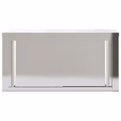 vidaXL Kitchen Wall Cabinet with Sliding Doors Storage Cabinet Stainless Steel - Additional view 5