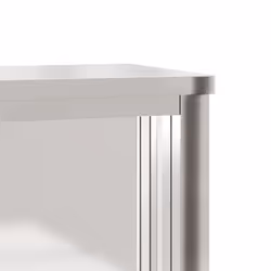 vidaXL Kitchen Wall Cabinet with Sliding Doors Storage Cabinet Stainless Steel - Additional view 8