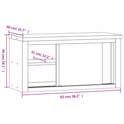 vidaXL Kitchen Wall Cabinet with Sliding Doors Storage Cabinet Stainless Steel - Additional view 9