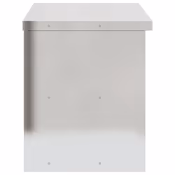 vidaXL Kitchen Wall Cabinet with Sliding Doors Storage Cabinet Stainless Steel - Additional view 6