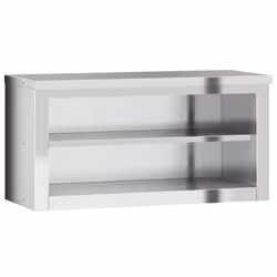 vidaXL Kitchen Wall Cabinet with Shelf Storage Cupboard Shelf Stainless Steel