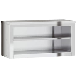vidaXL Kitchen Wall Cabinet with Shelf Storage Cupboard Shelf Stainless Steel