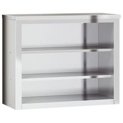 vidaXL Kitchen Wall Cabinet with Shelves Storage Cupboard Stainless Steel