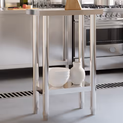 vidaXL Kitchen Work Table 55x30x85 cm Stainless Steel