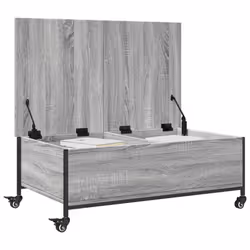 vidaXL Coffee Table withÂ Wheels Hall Side Table Grey Sonoma EngineeredÂ Wood - Additional view 4