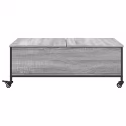 vidaXL Coffee Table withÂ Wheels Hall Side Table Grey Sonoma EngineeredÂ Wood - Additional view 5