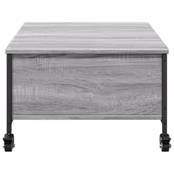 vidaXL Coffee Table withÂ Wheels Hall Side Table Grey Sonoma EngineeredÂ Wood - Additional view 7