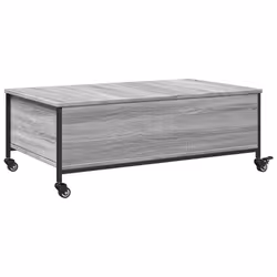 vidaXL Coffee Table withÂ Wheels Hall Side Table Grey Sonoma EngineeredÂ Wood - Additional view 8