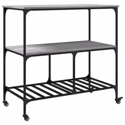 vidaXL Kitchen Trolley Rolling Cart Storage Cart Grey Sonoma Engineered Wood - Additional view 8