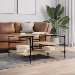 vidaXL Coffee Table Hallway End Table Sofa Table Sonoma Oak EngineeredÂ Wood