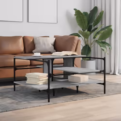 vidaXL Coffee Table Hallway End Table Sofa Table Grey Sonoma EngineeredÂ Wood - Additional view 2