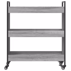 vidaXL Kitchen Trolley Rolling Cart Storage Cart Grey Sonoma Engineered Wood - Additional view 6
