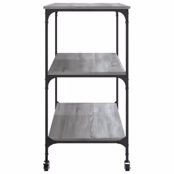 vidaXL Kitchen Trolley Rolling Cart Storage Cart Grey Sonoma Engineered Wood - Additional view 7