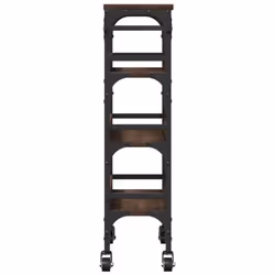 vidaXL Kitchen Trolley Rolling Cart Storage Cart Brown Oak Engineered Wood - Additional view 7