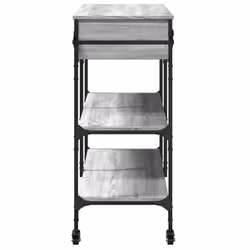 vidaXL Kitchen Trolley Rolling Cart Storage Cart Grey Sonoma Engineered Wood - Additional view 8